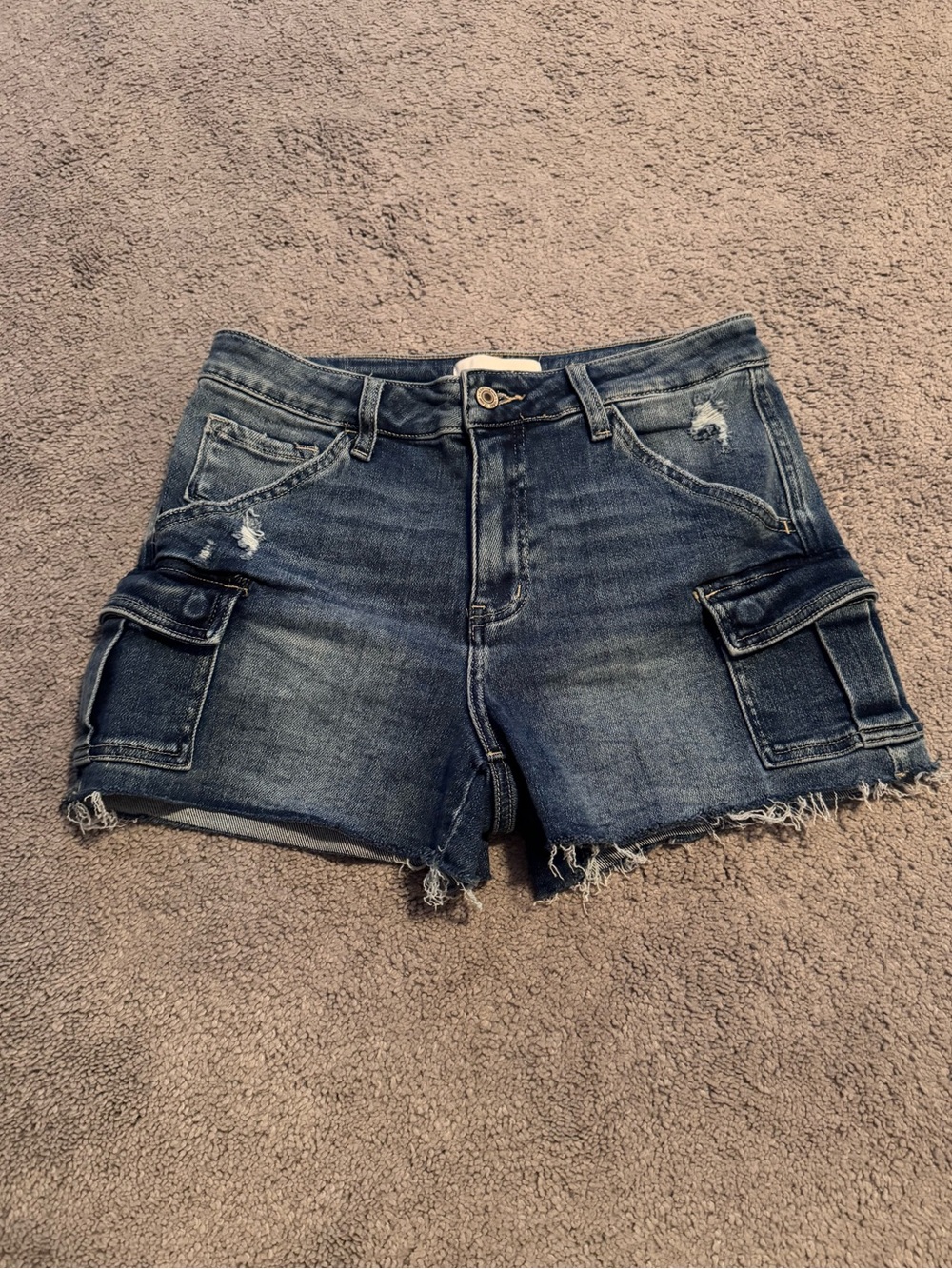 Vervet Cargo Jean Shorts